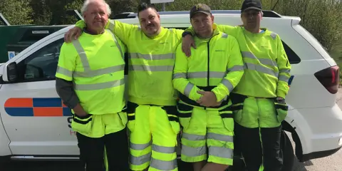 Bengt har järnkoll på säkerheten vid vägarbeten