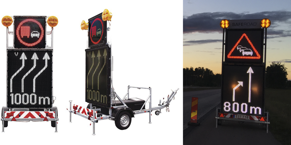 Visar varningstrailers i olika versioner