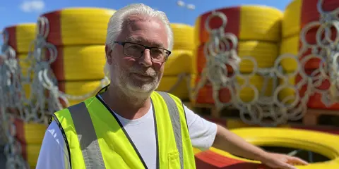 Trafikbuffert skyddar både personal och trafikanter på vägarbetsplatsen